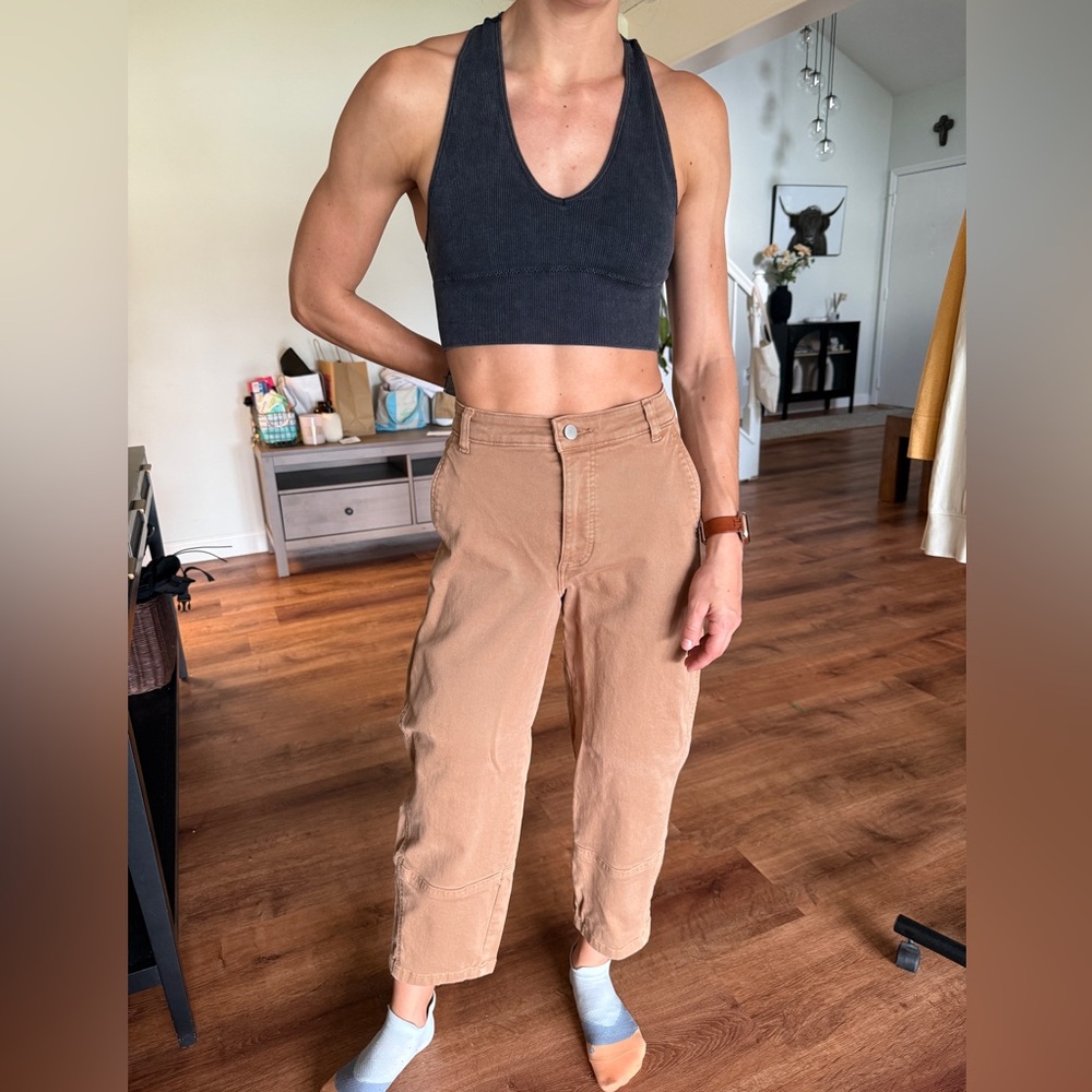 Everlane Tan Cropped Pants